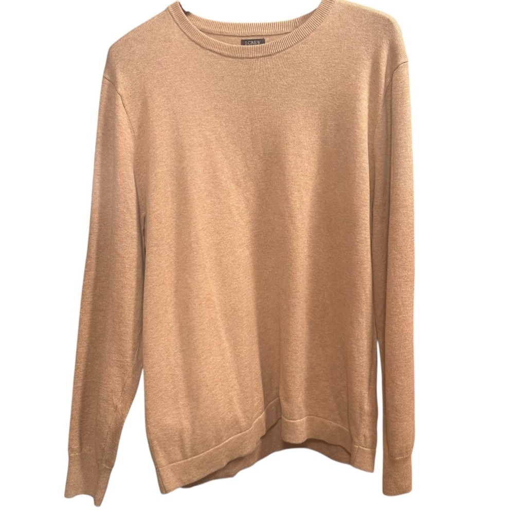 J.Crew 100% Cotton Tan Lightweight Sweater -‎ Size M